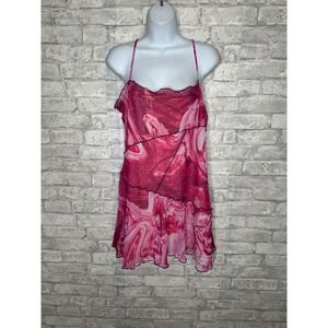 Urban Outfitters Pink Swirl Mini Dress